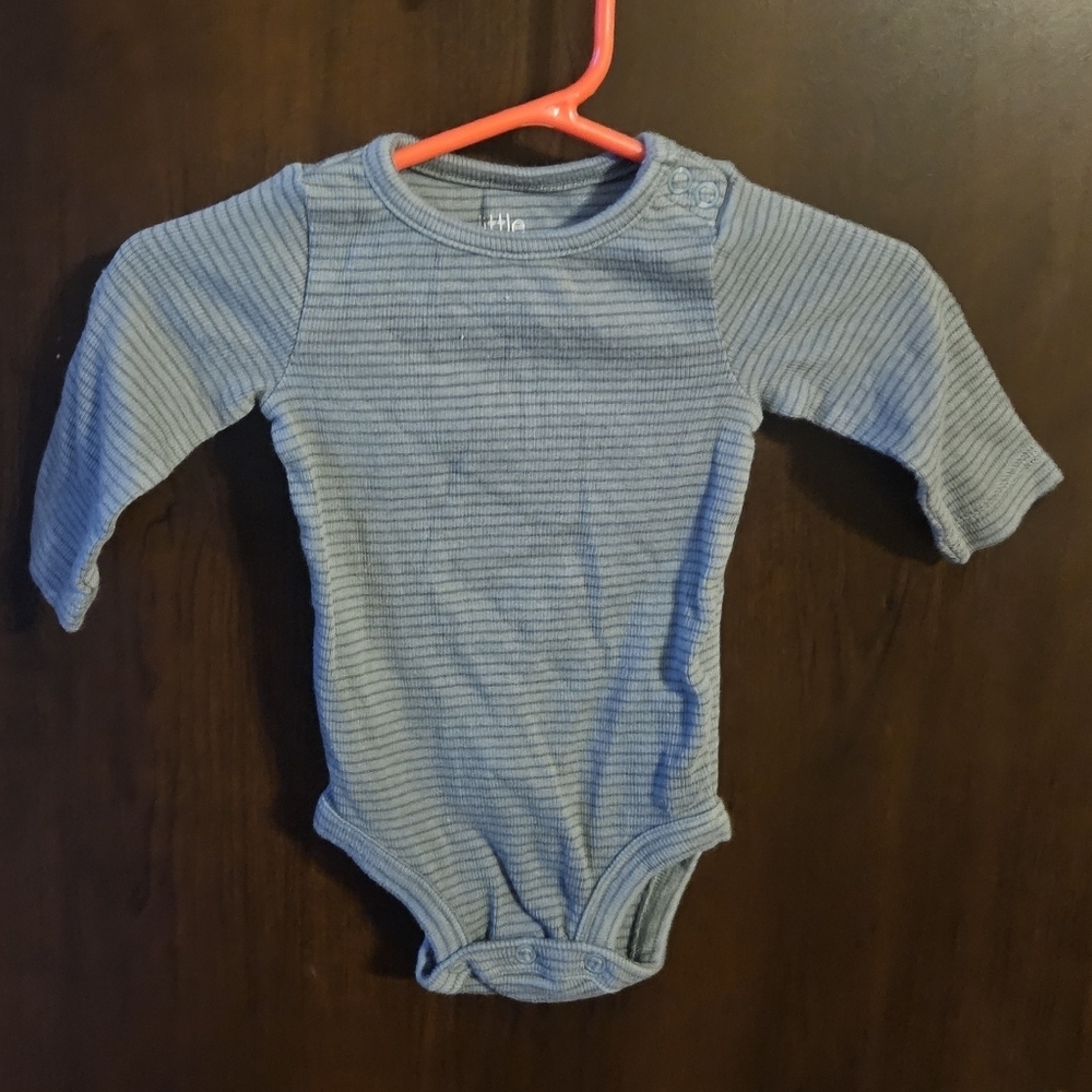 Grey Striped Kids One Piece Bodysuit